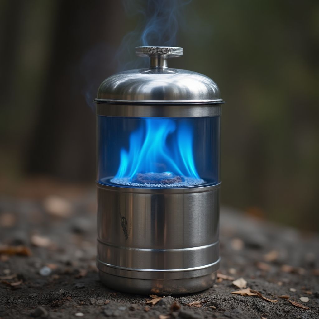 Réchaud de camping compact
