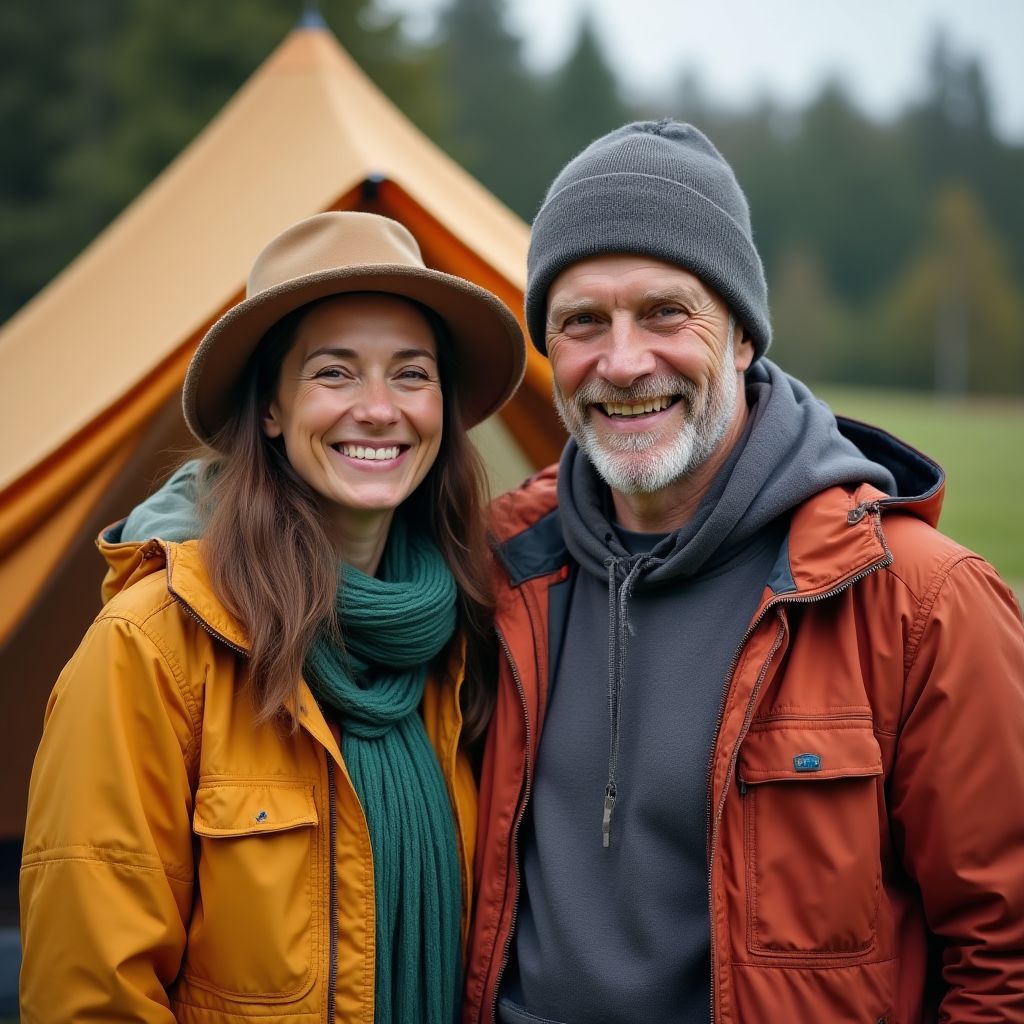 Portrait de Jean et Isabelle Renaud, Famille de Campeurs